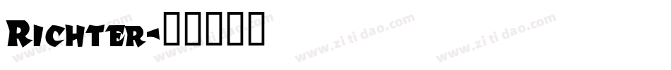 Richter字体转换