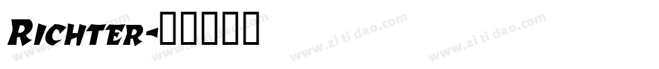 Richter字体转换