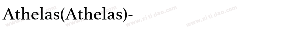 Athelas(Athelas)字体转换