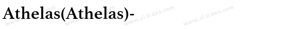 Athelas(Athelas)字体转换