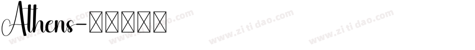 Athens字体转换