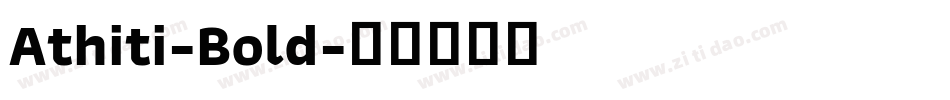 Athiti-Bold字体转换