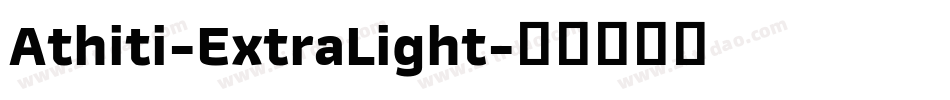 Athiti-ExtraLight字体转换