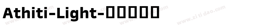 Athiti-Light字体转换