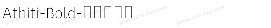 Athiti-Bold字体转换