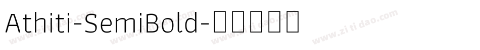 Athiti-SemiBold字体转换