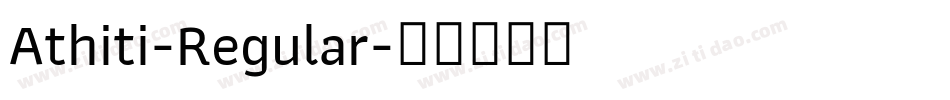Athiti-Regular字体转换