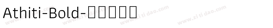 Athiti-Bold字体转换
