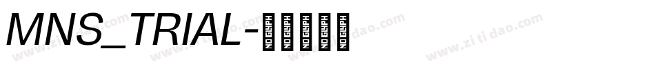 MNS_TRIAL字体转换
