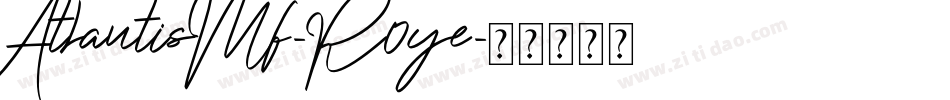 AtlantisMf-R0ye字体转换