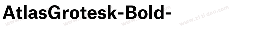 AtlasGrotesk-Bold字体转换