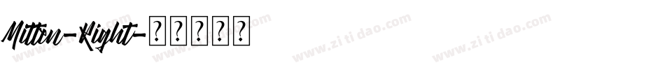 Mitten-Right字体转换