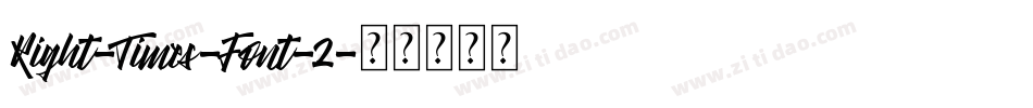 Right-Times-Font-2字体转换
