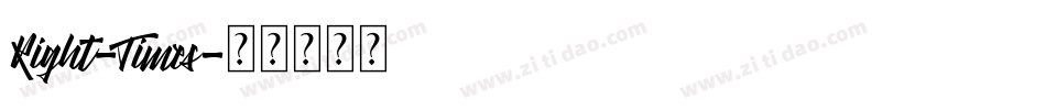Right-Times字体转换