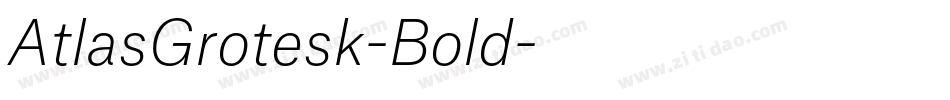 AtlasGrotesk-Bold字体转换