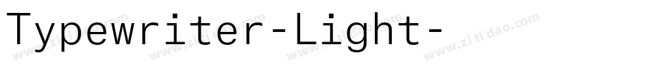 Typewriter-Light字体转换