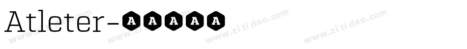 Atleter字体转换