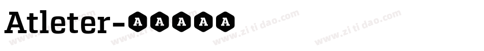 Atleter字体转换