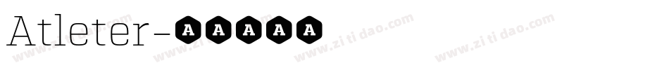 Atleter字体转换