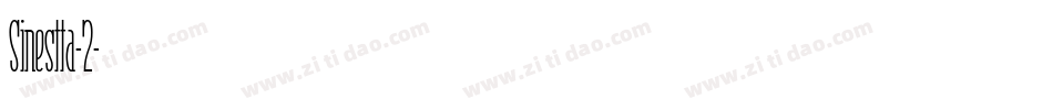 Sinestta-2字体转换