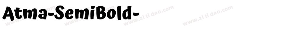 Atma-SemiBold字体转换