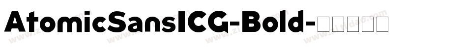 AtomicSansICG-Bold字体转换
