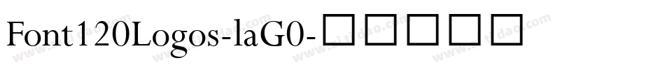 Font120Logos-laG0字体转换