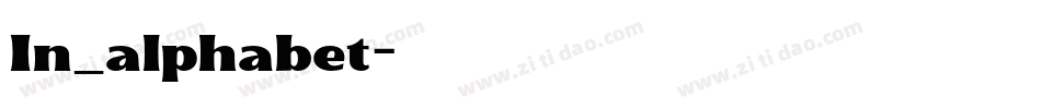 In_alphabet字体转换