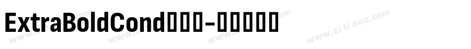 ExtraBoldCond手机版字体转换