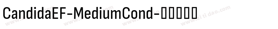 CandidaEF-MediumCond字体转换