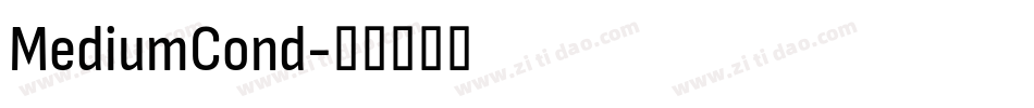 MediumCond字体转换