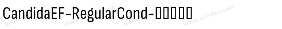 CandidaEF-RegularCond字体转换