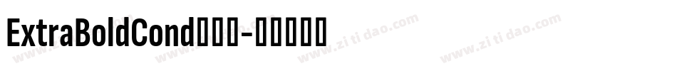 ExtraBoldCond手机版字体转换