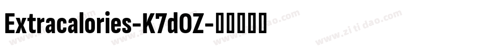 Extracalories-K7dOZ字体转换