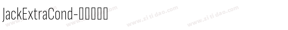 JackExtraCond字体转换