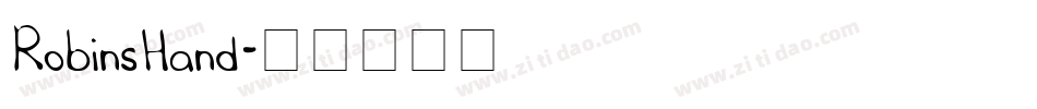 RobinsHand字体转换