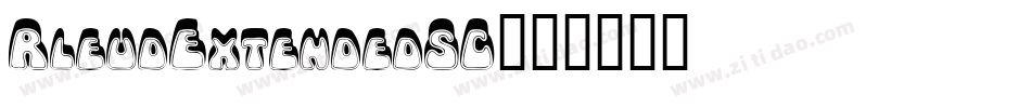 RleudExtendedSC字体转换