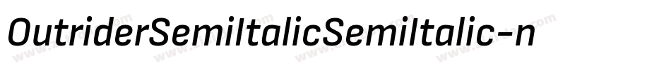 OutriderSemiItalicSemiItalic-nW70字体转换