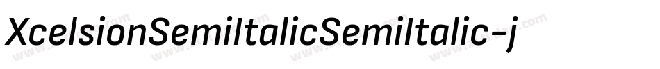 XcelsionSemiItalicSemiItalic-jzr7字体转换 XcelsionSemiItalicSemiItalic-jzr7字体转换