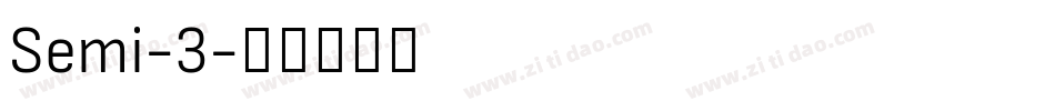 Semi-3字体转换