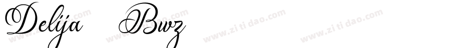 Delija-8Bwz字体转换
