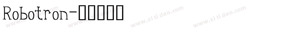 Robotron字体转换