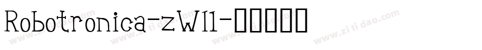 Robotronica-zWl1字体转换