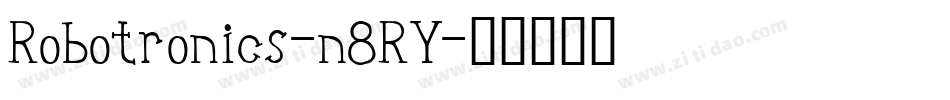 Robotronics-n8RY字体转换