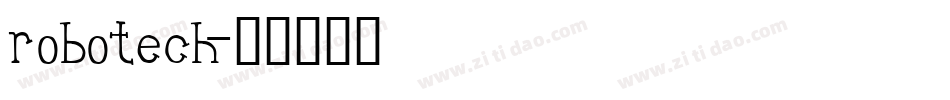 robotech字体转换