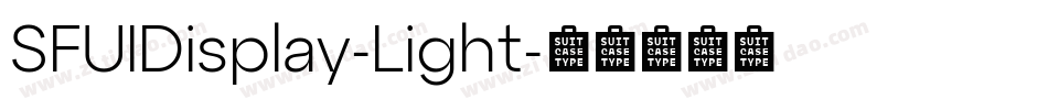 SFUIDisplay-Light字体转换