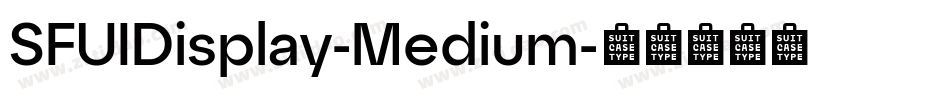 SFUIDisplay-Medium字体转换