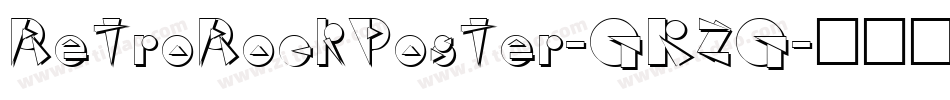 RetroRockPoster-GKZG字体转换