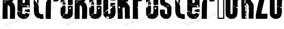 RetroRockPoster-GKZG字体转换