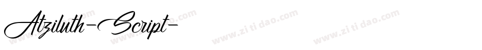 Atziluth-Script字体转换